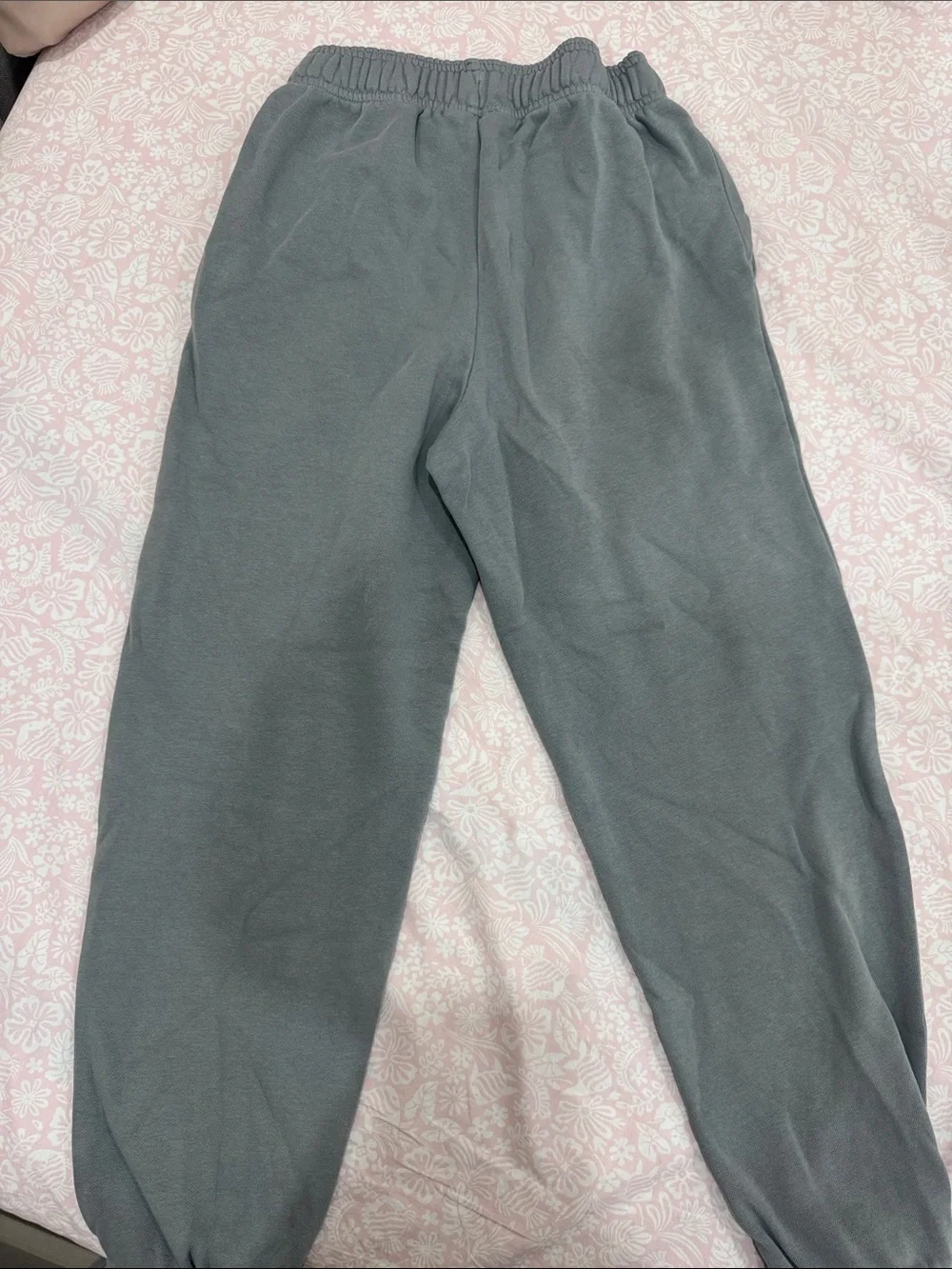 GAP Kids Gray Jogger Sweatpants with Orange & Black Logo